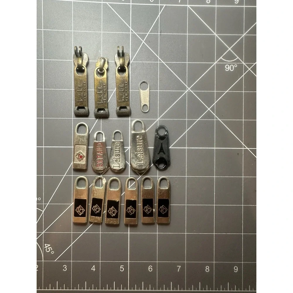 Vintage HOOKLESS New York Zipper Sliders Pulls Lot Antique 1920s-30s + Extras